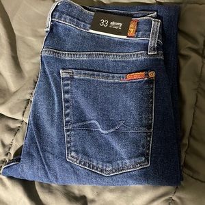 New 7 for all mankind men’s jeans size 33 slimmy